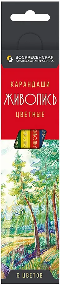 

Карандаши цветные Живопись, 6 цветов