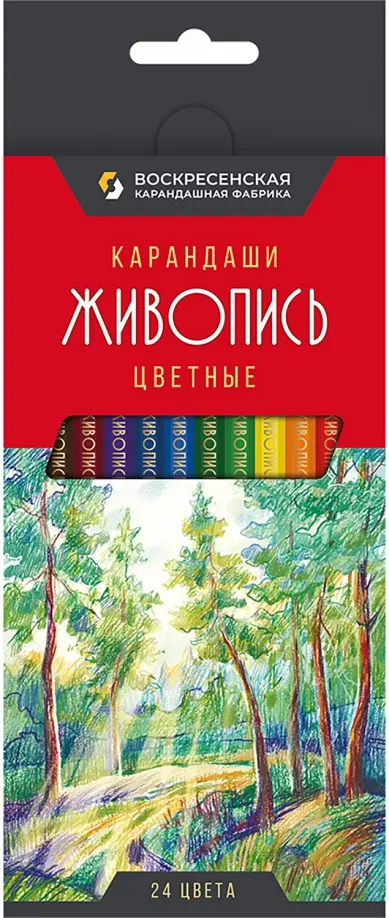 

Карандаши цветные Живопись, 24 цвета