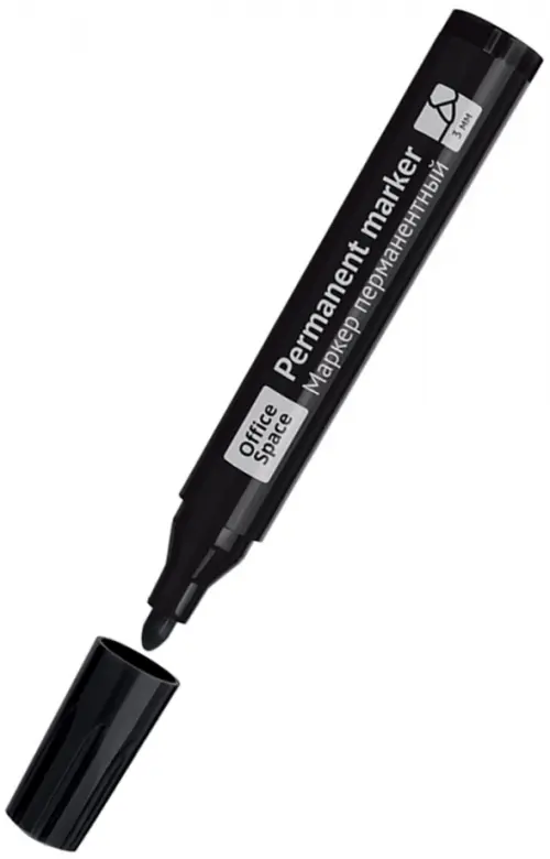 Маркер перманентный Contact черный 3 мм 46₽