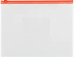 Папка-конверт на zip-молнии, красная, А5