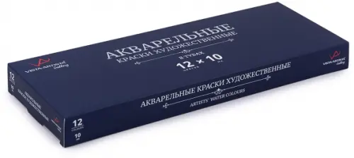 

Акварель, художественный набор Gallery, 12 цветов, Синий