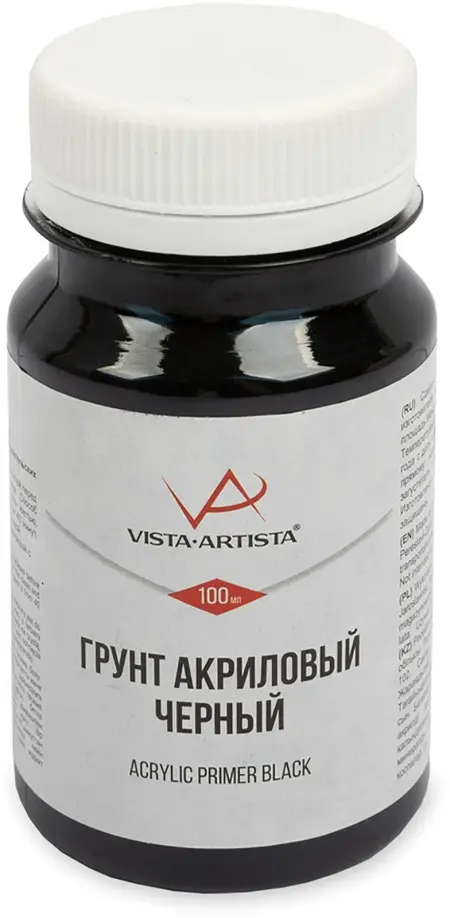 

Грунт акриловый, черный, 100 мл, Чёрный