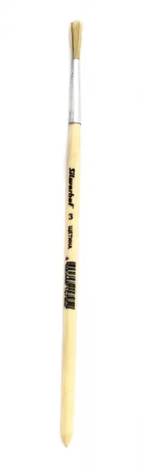Кисть оформительская №3, щетина, плоская