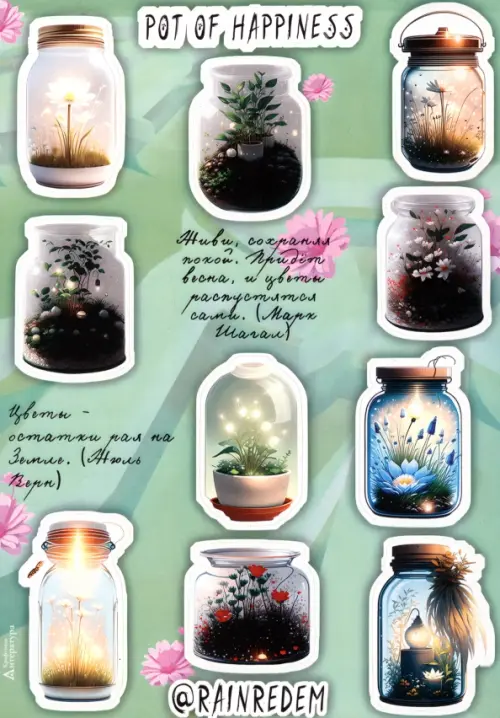 

Стикерпак Pot of Happiness, Зелёный