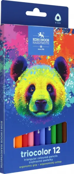 Карандаши цветные jumbo Triocolor Bear, 12 цветов