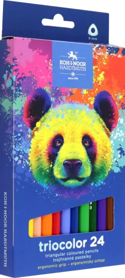 Карандаши цветные jumbo Triocolor Bear, 24 цвета