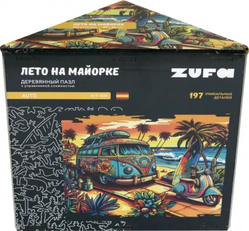 

Деревянный фигурный пазл Лето на Майорке, 197 деталей