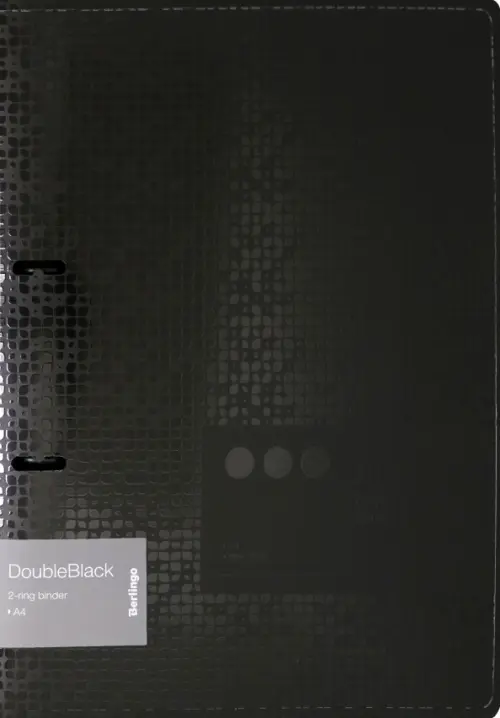 

Папка на 2 кольцах "DoubleBlack", черная (RB4_2D701), Чёрный
