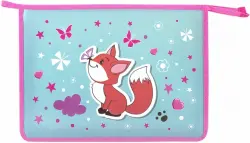 Папка для тетрадей на молнии Lovely Fox, А4
