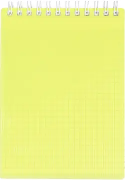 Блокнот Line Neon, желтый, А6, 80 листов, клетка