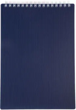 Блокнот Velvet, синий, А5, 80 листов, клетка