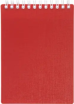 Блокнот Canvas, красный, А6, 80 листов, клетка