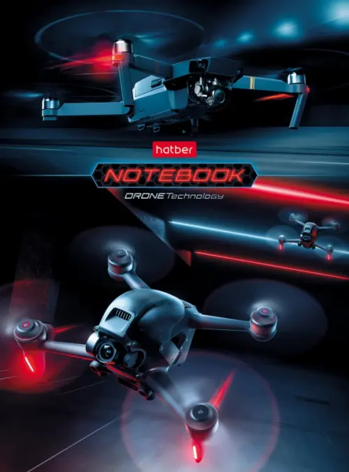 

Записная книжка Drone, А6, 80 листов, Чёрный