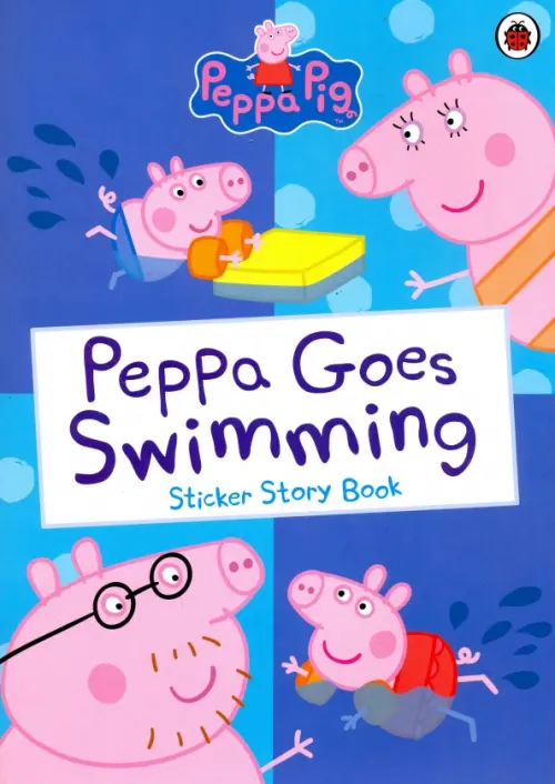 

Peppa Pig. Peppa Goes Swimming (Sticker Story Book), Голубой