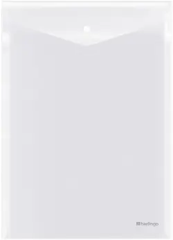 Папка-конверт на кнопке No Secret, прозрачная, А4