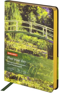 Ежедневник недатированный Claude Monet, B6, 136 листов