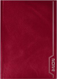 Ежедневник датированный на 2024 год Бордо, А5, 160 листов