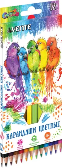 Карандаши цветные Cosmo, 12 цветов