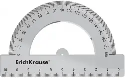 Транспортир пластиковый, 180°, 10см