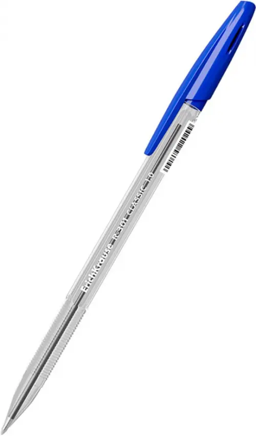

Ручка шариковая Classic Stick, синяя, Синий