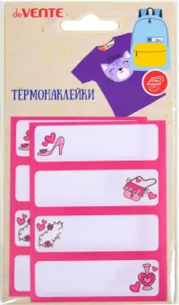 Набор термонаклеек на тканевой основе Too Cute Girl, 8 штук