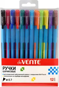 Набор ручек шариковых Trio Soft, 12 цветов