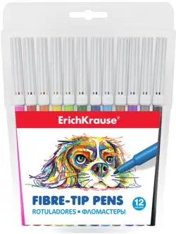 Фломастеры Easy Washable, 12 цветов