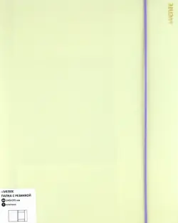 Папка с резинкой Pastel, желтая, А4