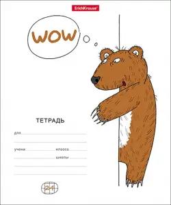 Тетрадь Из-за угла, А5, 24 листа, клетка, в ассортименте