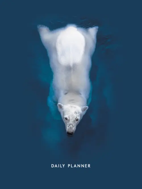 Ежедневник недатированный Polar bear А6 128 листов 144₽