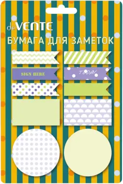 Набор клейкой бумаги для заметок Pattern, 10 дизайнов