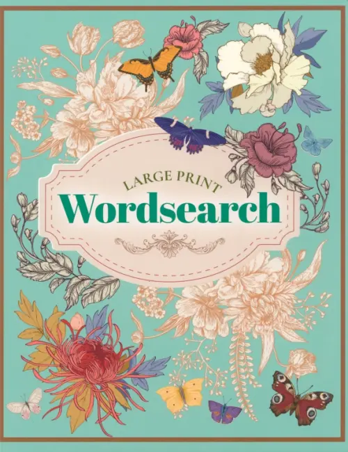 

Large Print Wordsearch, Голубой
