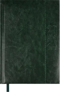Ежедневник датированный на 2024 год Сариф-эконом, зеленый, А6+, 176 листов