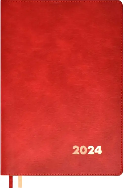 

Еженедельник датированный на 2024 год Флоттер, красный, А5, 80 листов