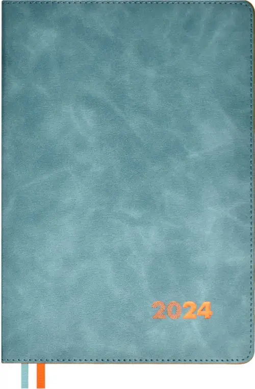 

Еженедельник датированный на 2024 год Флоттер, голубой, А5, 80 листов