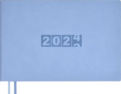 

Еженедельник датированный на 2024 год Буйвол, голубой, 64 листа