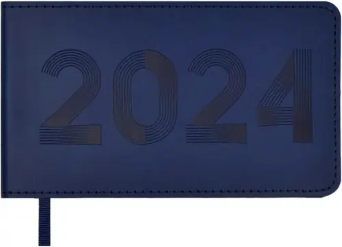 

Еженедельник датированный на 2024 год Виннер, синий, 64 листа