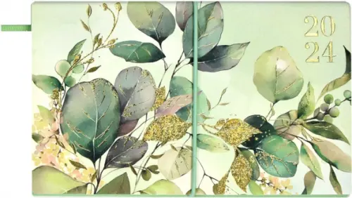 Еженедельник датированный на 2024 год Листья 64 листа 251₽