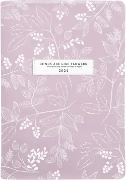 Ежедневник датированный на 2024 год June, розовый, А5, 176 листов