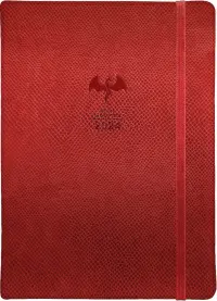 Ежедневник датированный на 2024 год Dragon, красный, А5, 176 листов