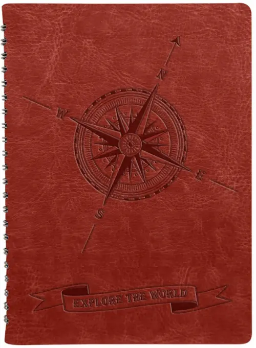 

Ежедневник недатированный Compass, коричневый, А5, 96 листов