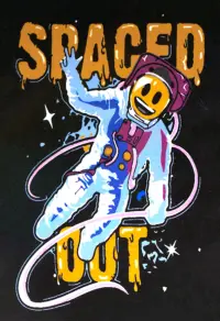 Эмоджи. Картина по номерам Космонавт в космосе граффити