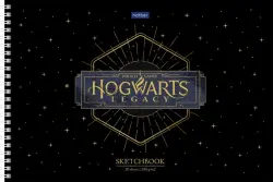 Альбом для рисования SketchBook. Hogwarts Legacy, 20 листов, черная бумага