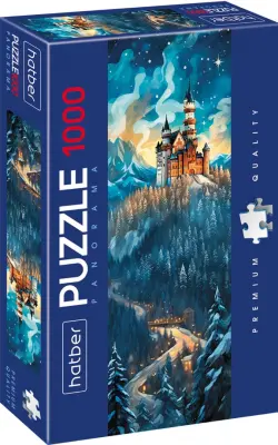 Puzzle-1000 Панорама. Зимний замок