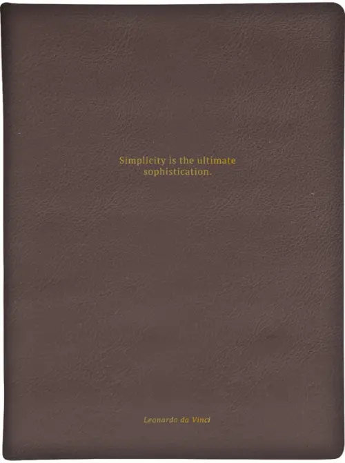 

Еженедельник датированный на 2024 год Leonardo, темно-коричневый, 88 листов