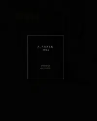 Планнер датированный на 2024 год Notes, черный, А5+, 56 листов