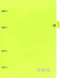 Тетрадь на кольцах Желтый, 80 листов, А5, клетка