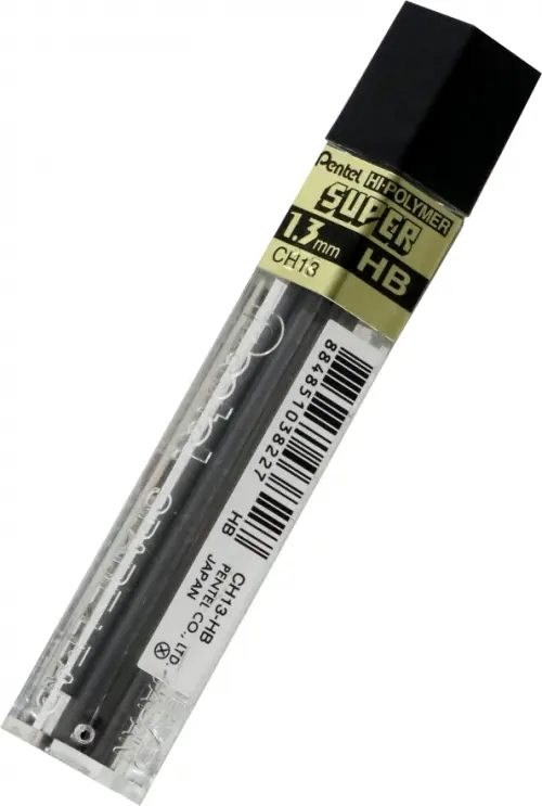 

Грифели Hi-Polymer, 1.3 мм, НВ, 8 штук, Чёрный