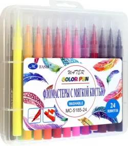 Фломастеры-кисти, 24 цвета