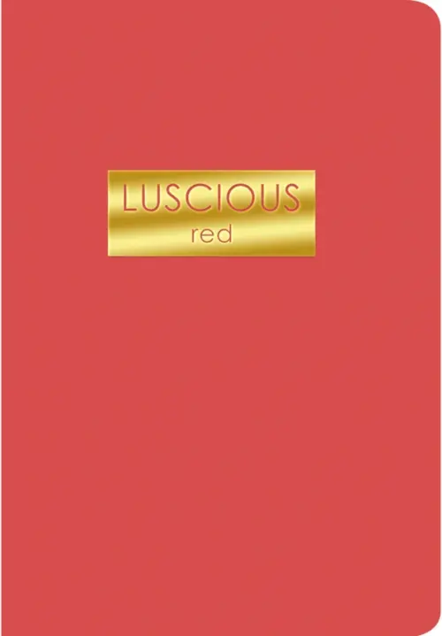 

Блокнот Luscious, 48 листов, А5-, клетка, Красный